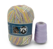 Menca Пух норки 878 Жёлто-фиолетовый