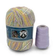 Menca Пух норки 878 Жёлто-фиолетовый