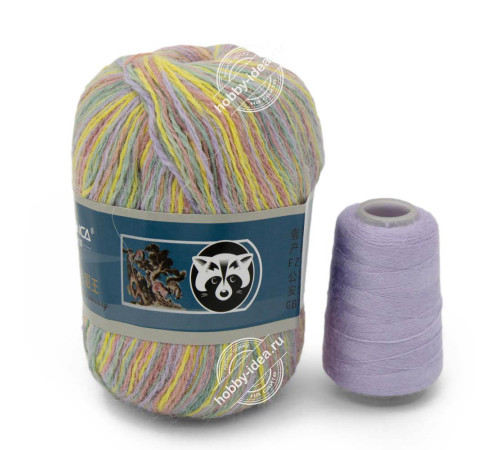 Menca Пух норки 878 Жёлто-фиолетовый