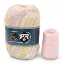 Menca Пух норки 879 Жёлто-розовый