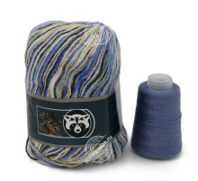 Menca Пух норки 887 Сине-серый