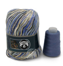 Menca Пух норки 887 Сине-серый