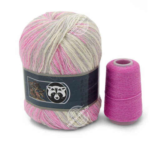 Menca Пух норки 911 Розово-белый