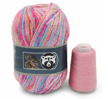 Menca Пух норки 914 Розово-голубой