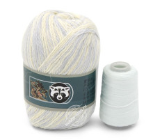 Menca Пух норки 917 Серо-мятный