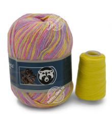 Menca Пух норки 920 Жёлто-розовый