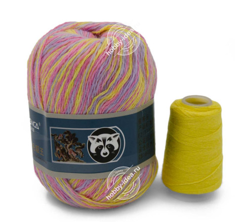 Menca Пух норки 920 Жёлто-розовый