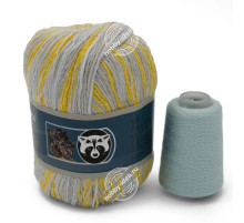 Menca Пух норки 927 Жёлто-голубой