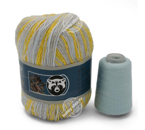 Menca Пух норки 927 Жёлто-голубой