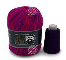 Menca Пух норки 929 Ярко-розово-фиолетовый