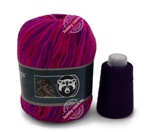 Menca Пух норки 929 Ярко-розово-фиолетовый