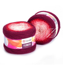 YarnArt Flowers 269 Розовый Красный Бордовый