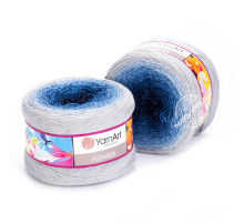 YarnArt Flowers 271 Синий Голубой Серый