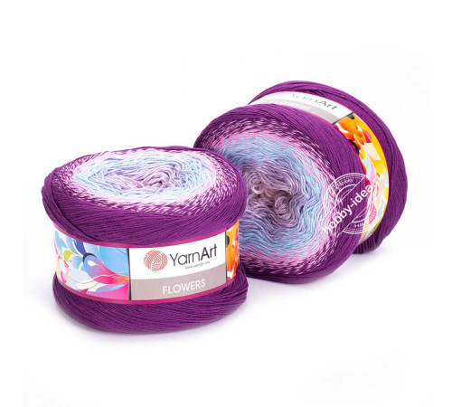 YarnArt Flowers 280 Лиловый Голубой Фиалка