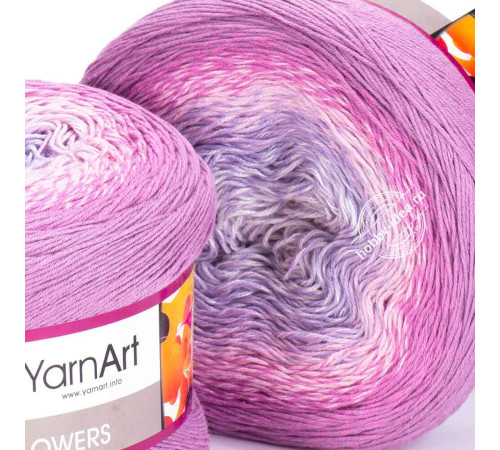 YarnArt Flowers 281 Лиловый Розовый