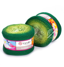 YarnArt Flowers 283 Салатный Жёлтый Зелёный
