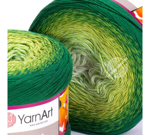 YarnArt Flowers 283 Салатный Жёлтый Зелёный