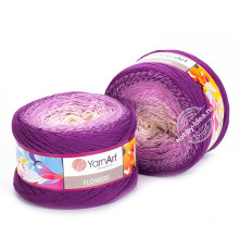 YarnArt Flowers 290 Розовый Фиолетовый