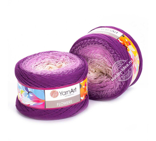 YarnArt Flowers 290 Розовый Фиолетовый