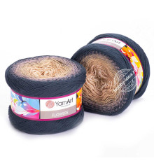 YarnArt Flowers 297 Бежевый Серый