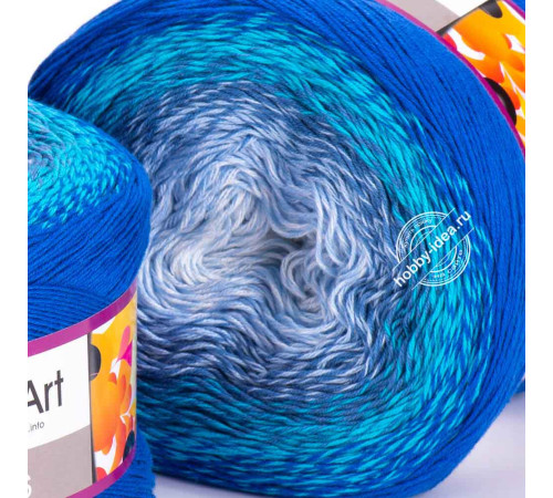 YarnArt Flowers 299 Голубой Синий