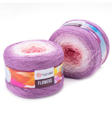 YarnArt Flowers 305 Розовый Сиреневый