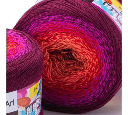 YarnArt Flowers 310 Красный Розовый Бордовый
