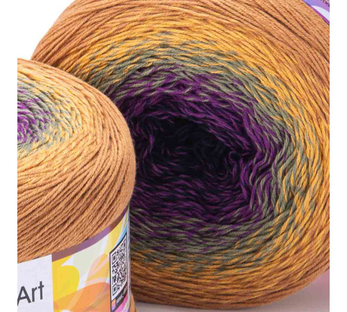 YarnArt Flowers 315 Фиолетовый Коричневый